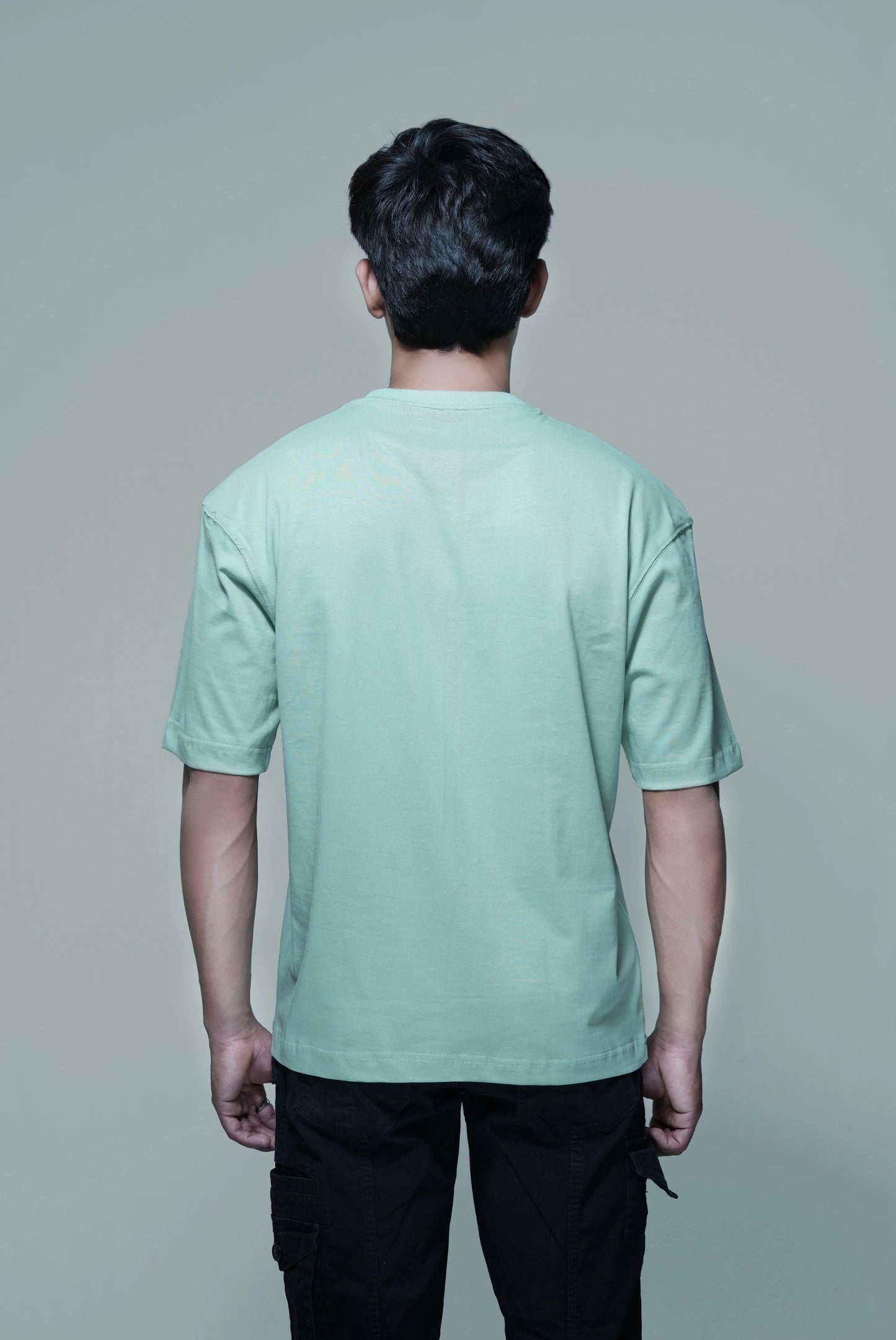 Sage Green Solid Oversize Premium Unisex T-shirt